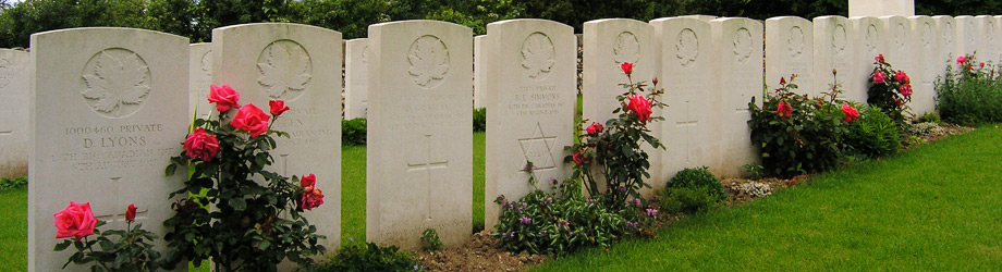 Les cimetières militaires canadiens de 14-18 Somme